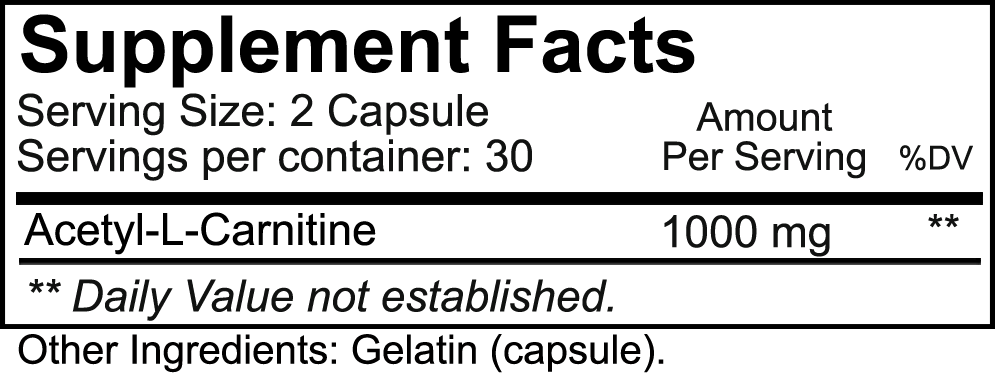 NutraKey Health Acetyl L-Carnitine NutraKey Health Acetyl L-Carnitine